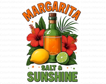Margarita Salt and sunshine png, Summer Drink Sublimation Design, Margarita Lover PNG, Margarita Vibes Digital Design Summer Vibes Download