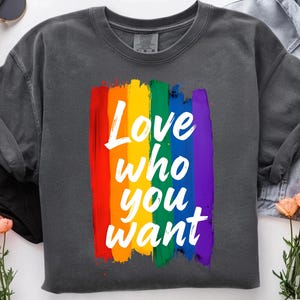 Houd van wie je wilt PNG, Pride Day, Love is Love PNG, LGBTQ Pride png, mensenrecht, gendergelijkheid, regenboogontwerp Digitale bestanden