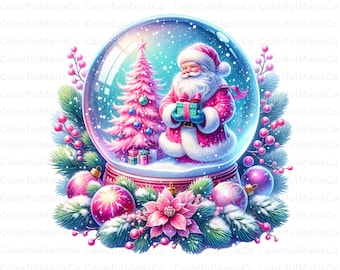 Christmas magic ball png, Christmas clipart, Snow globe magic ball, Christmas Snow Globe, Watercolor Christmas, Christmas Decoration