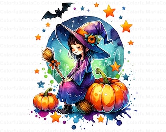 Witch Png, Halloween Sublimation Digital Download, Witchy png, Halloween Girls png, Aesthetic Halloween Shirt  PNG