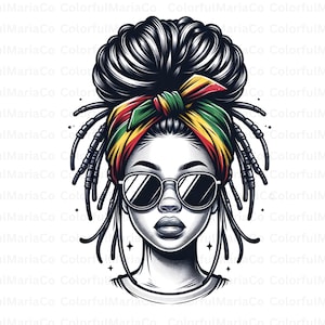 Black Girl Power PNG, Chibi Rasta Beauty, Africa PNG, Black Girl PNG, Curvy Chibi African Girl, Black Queen Png, Sublimation design download