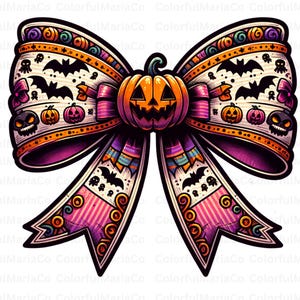 Halloween Bow PNG, Coquette Bow Png, Coquette Halloween Png, Spooky vibes Png, Trendy Halloween Spooky Season, Retro Halloween Shirt Png