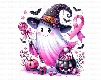Pink Funny Ghost Png, Halloween Png, Halloween Ghost Png, Spooky Season Png, Witchy Vibes Png, Gothic girly png, Girly Halloween Png