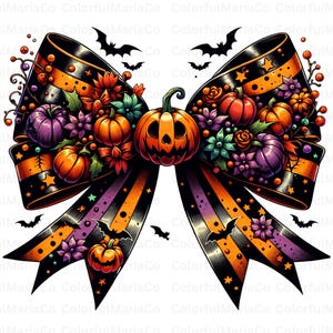 Halloween Bow PNG, Coquette Bow Png, Coquette Halloween Png, Spooky vibes Png, Trendy Halloween Spooky Season, Retro Halloween Shirt Png