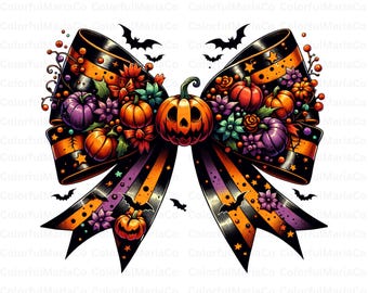 Halloween Bow PNG, Coquette Bow Png, Coquette Halloween Png, Spooky vibes Png, Trendy Halloween Spooky Season, Retro Halloween Shirt Png
