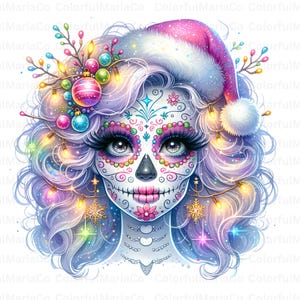Weihnachten Latein png La Chismosa PNG Lustiges mexikanisches Chisme Glas Sublimation Spanisches Skelett Chola Catrina Schädel-T-Shirt Latein png