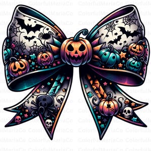 Halloween Bow PNG, Coquette Bow Png, Coquette Halloween Png, Spooky vibes Png, Trendy Halloween Spooky Season, Retro Halloween Shirt Png