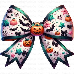 Halloween Bow PNG, Coquette Bow Png, Coquette Halloween Png, Spooky vibes Png, Trendy Halloween Spooky Season, Retro Halloween Shirt Png