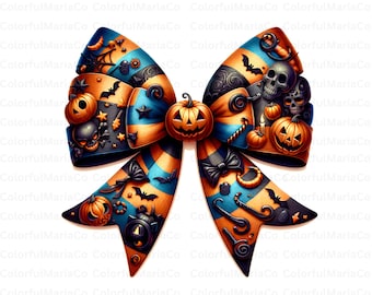 Halloween Bow PNG, Kokietka Łuk Png, Kokietka Halloween Png, Upiorne wibracje Png, Modny Halloween Upiorny Sezon, Retro Halloween Koszulka Png