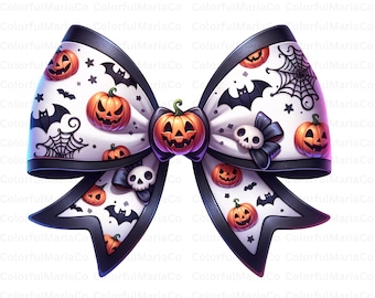Halloween Bow PNG, Kokietka Łuk Png, Kokietka Halloween Png, Upiorne wibracje Png, Modny Halloween Upiorny Sezon, Retro Halloween Koszulka Png