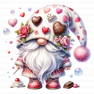 Clipart zoete kabouters, snoepkabouter, ijskabouters, dessertkabouter, illustraties chocoladekabouter, bakkabouter, kabouter png | Commercieel gebruik