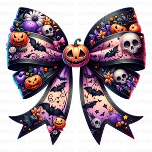 Halloween Bow PNG, Coquette Bow Png, Coquette Halloween Png, Spooky vibes Png, Trendy Halloween Spooky Season, Retro Halloween Shirt Png