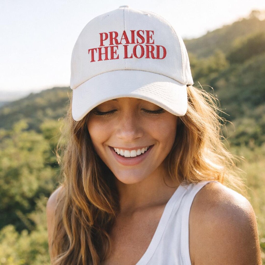 Praise the Lord Dad Cap | Faith-based Hat | Custom Religious Gift ...