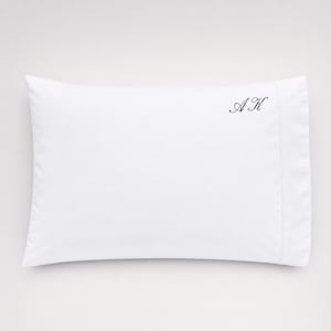 Custom Embroidered Pillowcase | Personalized Pillow Case with Name or Monogram | Initials Pillow Cover | Wedding Gift | Housewarming