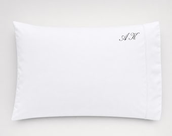 Custom Embroidered Pillowcase | Personalized Pillow Case with Name or Monogram | Initials Pillow Cover | Wedding Gift | Housewarming