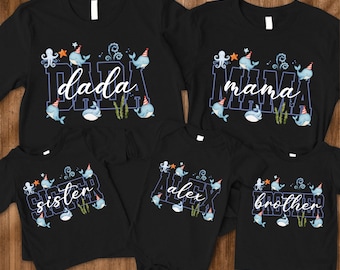 Oneder the Sea Birthday, Whale 1st Birthday Outfit, Ocean Birthday Shirt, Under the Sea Birthday, Whale Theme Party, 1st Birthday Outfit