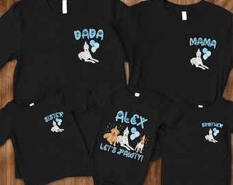 Let's Pawty Puppy Birthday Family Matching Shirt, Boy Girl Birthday Shirt, Puppy Theme Birthday Party, Puppy Pawty Tee, Dog Party Shirt