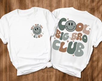 Cool Big Brother Club Shirt, Pregnancy Announcement, Big Bro, Promoted To Big Brother, Cute Brother Shirt, Toddler Gifts, Gift for Kids