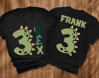 Three Rex Birthday Shirt, 3rd Dinosaur Birthday Tee, Dino Birthday Boy outfit, Three Rex Shirt, Dinosaurs Them Birthday Party outfit17