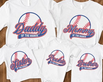 Rookie of The Birthday Shirt, Rookie Baseball Birthday Shirt, Rookie Family Shirts, First Birthday Boy Shirt, Baseball Tee, Baseball Mom Tee