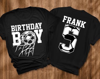 Birthday Boy Soccer Theme Birthday Shirt | Custom Age Birthday Shirt | Soccer Birthday T-Shirt | Sports Birthday Shirt | Birthday Boy Shirt