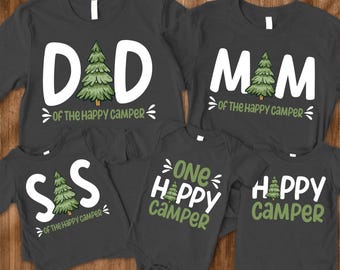 One happy camper, camping birthday shirt, camping 1st birthday, camping theme, camping party, happy camper shirt, 1st first birthday shirt