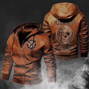 Mechanic Leather Jacket – Tough, Stylish, and Built for True Gearheads/LJ05