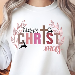 Merry Christmas SVG PNG, Christian Christmas Png Svg, Christmas Shirt SVG Png, Christmas Tree Svg, Christmas png, Digital Download Cut File