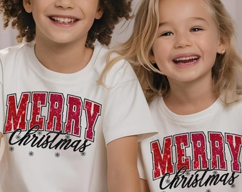 Merry Christmas PNG, Glitter Vintage Christmas PNG, Retro Xmas, Christmas Png, Retro Christmas, Merry and Bright, tis the season png