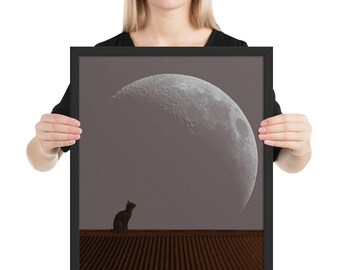 Roof Cat (framed/matte)
