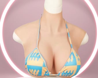 XXL Plus-Size Breast Forms for Crossdressing & Cosplay Fits 80–110kg 4 Cup Options (G/H/R/S) Silky Cotton + Airbag or Silicone Gel + Airbag