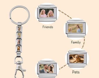 Custom Photo Italian Charm: Silver Bag Dangle, Y2K Coquette Style
