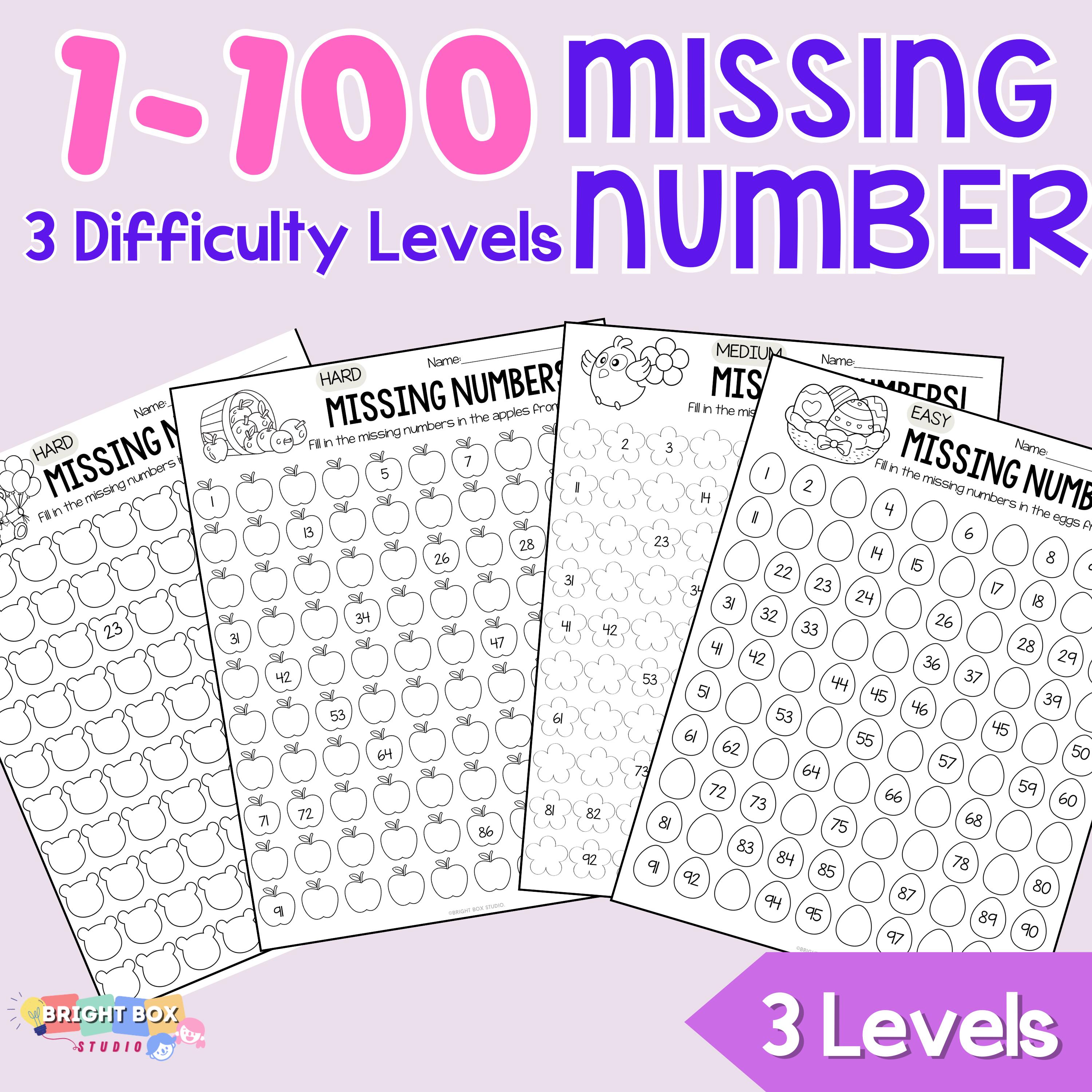 Math Missing Numbers - Etsy, image size:3000x3000