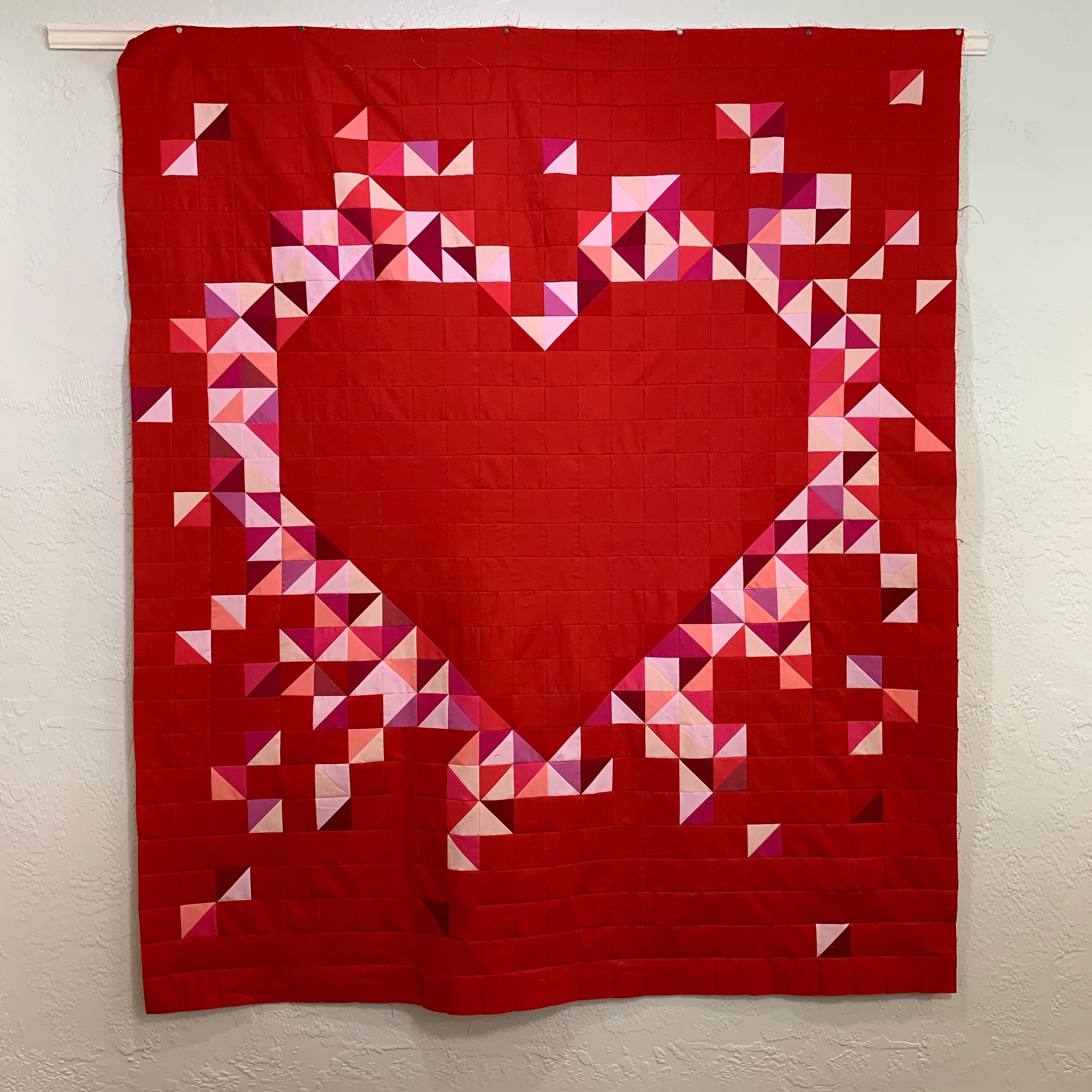 Patrón de colcha One Heart Patrón de colcha moderna - Etsy México, image size:3000x3000