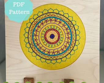 Mandala Whimsy PDF Hand Embroidery Pattern