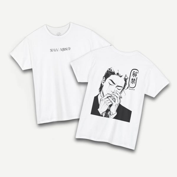 Suga Agust D Tee - Unisex Cotton T-Shirt, Gift for Friends, Trendy Graphic Shirt, Birthday Present, Kpop Fan Shirt, BTS Merch Gift