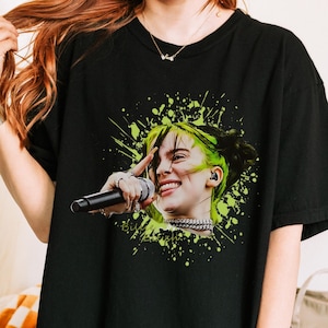 Maglietta del concerto di Billie Eilish: maglietta Hit Me Hard and Soft realizzata dai fan