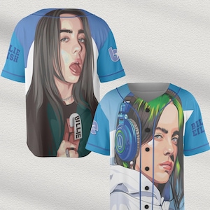 Billie Eilish Baseball Jersey: Hit Me Hard and Soft Concert Outfit