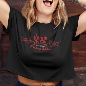 Stray Kids Crop Tee: SKZ 2025 World Tour Fan Merch