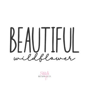 Native BX Font Beautiful Wildflower Duo, Bx font, Script and Serif, Embrilliance bx font, Satin stitch, Embroidery Machine Font, Embroidery