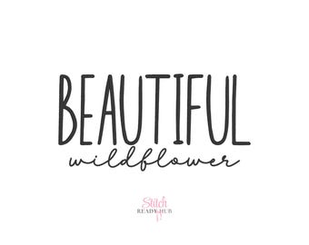 Native BX Font Beautiful Wildflower Duo, Bx font, Script and Serif, Embrilliance bx font, Satin stitch, Embroidery Machine Font, Embroidery
