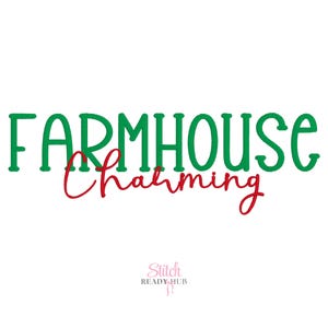 Charming Farmhouse Duo BX Embroidery Font, Script and Serif Embroidery Machine font, Bx fonts, Native Bx Font, Instant Download bx fonts