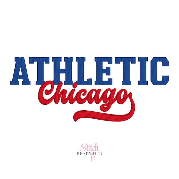 Chicago Athletic Duo Embroidery Font, Retro Sporty Font Tail, Script and Slab Serif Embroidery machine font, Bx fonts, Native Bx Font
