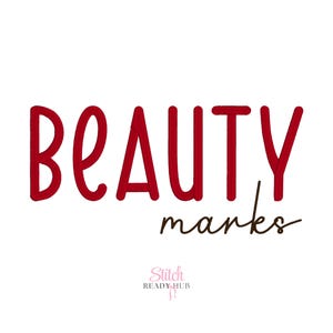 Duo Embroidery Font, Beauty Marks Embroidery Font, Bx Embroidery Fonts Monogram Includes 2 Font Styles Script and Sans, Bx fonts