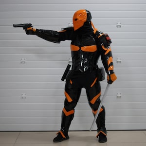 Deathstroke full armor costume | Arkham cosplay suit | Deathstroke helmet