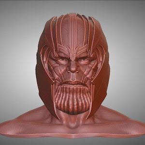 Thanos helmet with face 3D print model | Avengers | Infinity War cosplay | Stl file