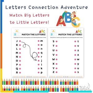 Preschool Alphabet Worksheets: Letter Matching Activities (PDF Download) Ages 2-4