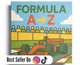 ABC Book | Racing A to Z Alphabet Book for Toddlers, Educational Gift for Kids
