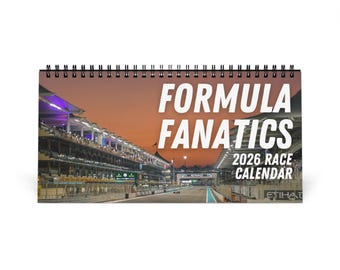 2026 Formula Fanatics Race Schedule Desktop Calendar