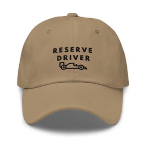Reserve Driver Embroidered Dad hat, F1 Dad Hat, Formula 1 Hat, F1 Gift For. Fans, Formula 1 Gift For Fan, Racing Fan Hat